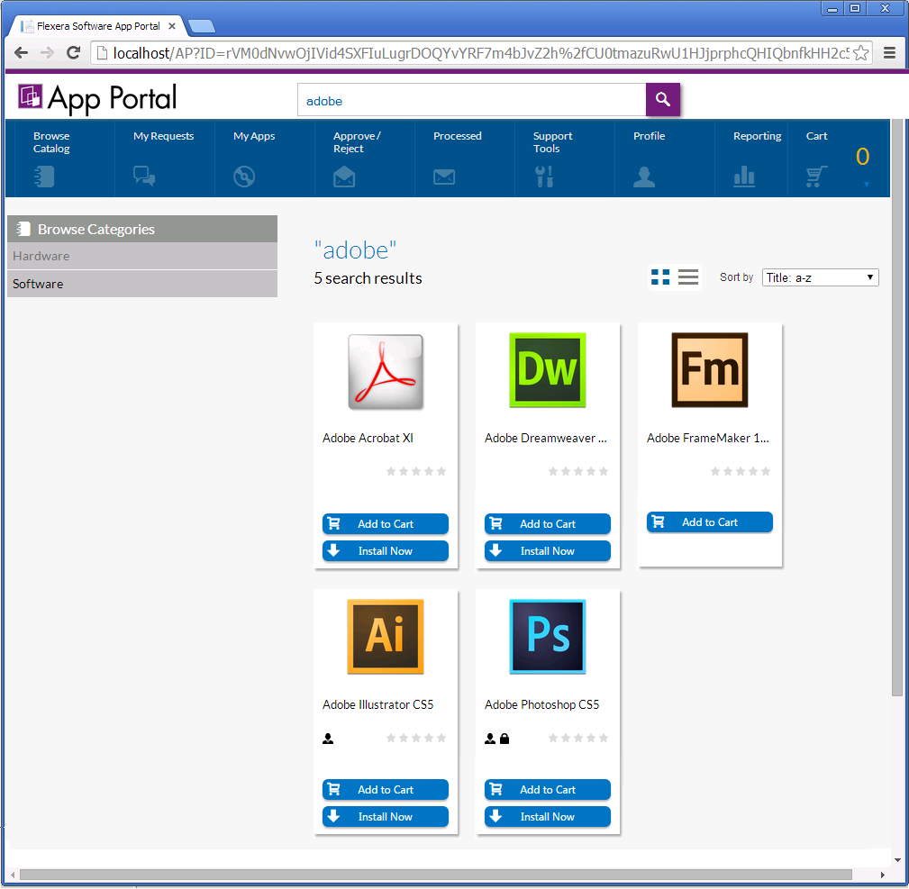 Search Results in the Results Pane